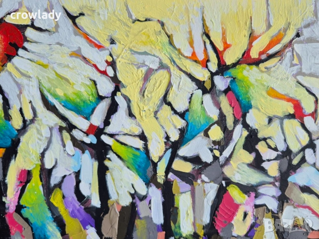 Иван Яхнаджиев Градски пейзаж и боди арт 2024-25г масло №17, снимка 5 - Картини - 51720301