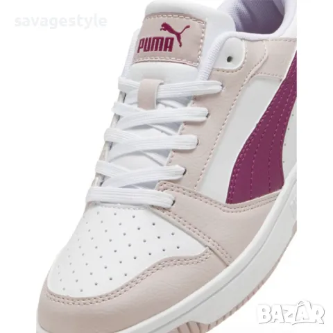 Дамски маратонки PUMA Rebound V6 Lo Shoes White/Pink, снимка 4 - Маратонки - 48626172