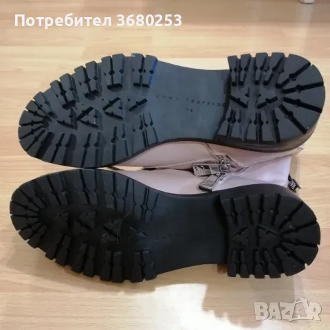 Дамски кожени боти Zara 36 номер, снимка 3 - Дамски боти - 47137078