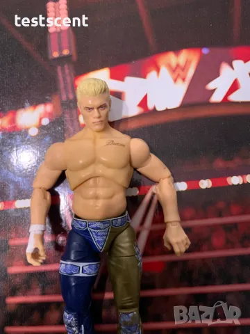 Екшън фигура AEW Cody Rhodes The American Nightmare Коуди Роудс Jazwares WWE figure играчка BlueGold, снимка 7 - Колекции - 48545734