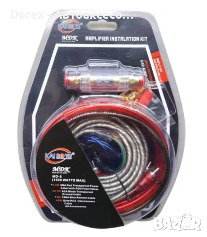 Кабели за усилвател MD-8 комплект за кола
