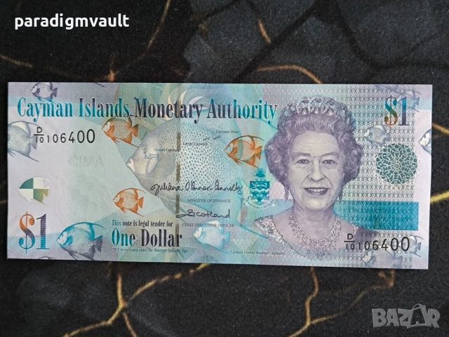 Банкнота - Кайманови Острови - 1 долар UNC | 2018г.