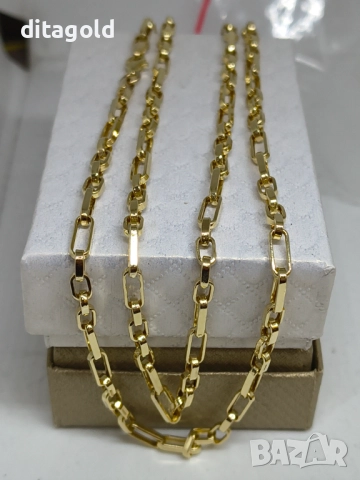 Нов 14К златен синджир 6.26 гр, 62 см, цена 1100 лв