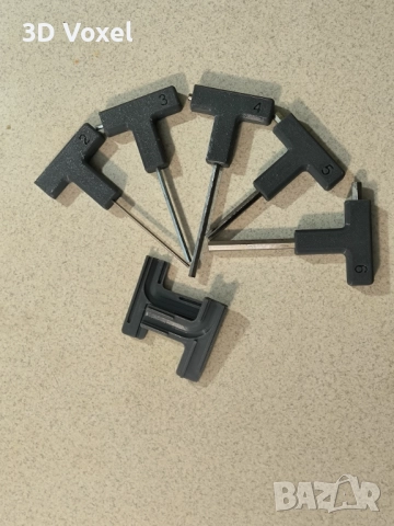 Комплект дръжки за шестограм/ Т дръжка за Г-образен ключ