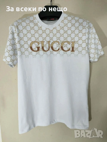 Gucci Мъжка Тениска👕Мъжка Блуза С Къс Ръкав - Различни Цветове Код Urban16, снимка 2 - Тениски - 53666802