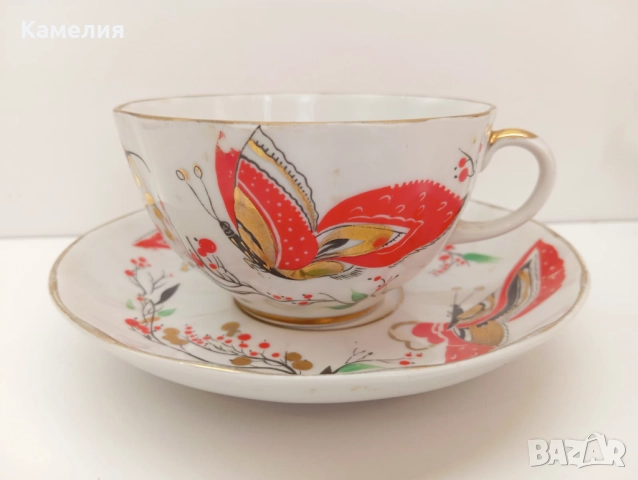 Руски порцелан , снимка 2 - Чаши - 52225266