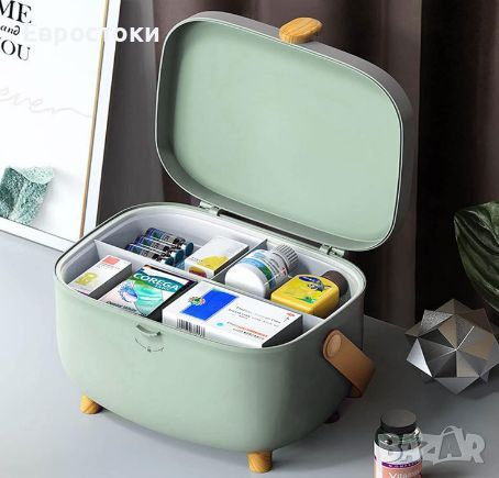 Куфар за съхранение на лекарства, органайзер - домашна аптечка, преносима кутия , снимка 4 - Кутии за съхранение - 46462310