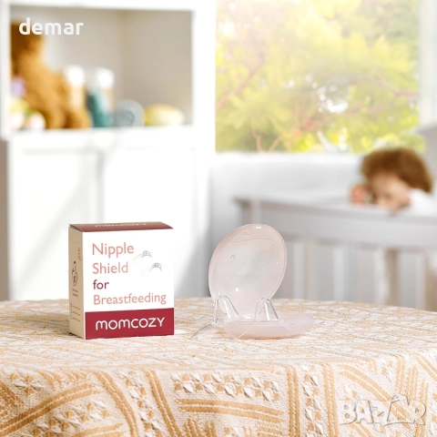 Накрайници за зърна Momcozy Contact, 100% силикон за хранителни цели, снимка 9 - Аксесоари за кърмачки - 52065885