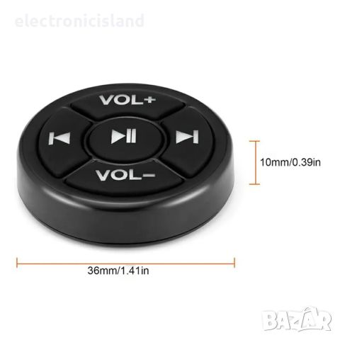 Безжичен Bluetooth Блутут медиен волан, Дистанционно управление за Автомобил, кола, снимка 4 - Аксесоари и консумативи - 40522698