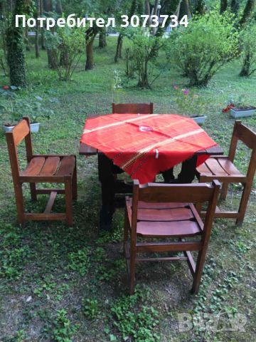Продавам дървени стабилни столове, снимка 1 - Столове - 45835550