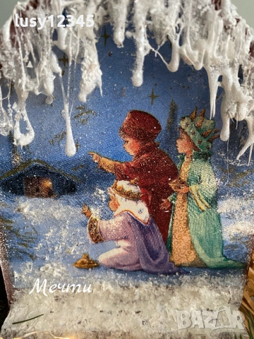 🌺Настолна къщичка-В очакване на Рождество!, снимка 6 - Декорация за дома - 52529409