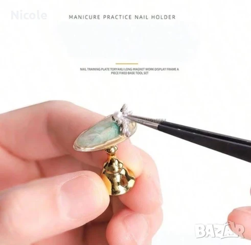 Ръкавички за LED лампа и поставки за готови форми, снимка 6 - Педикюр и маникюр - 50861474