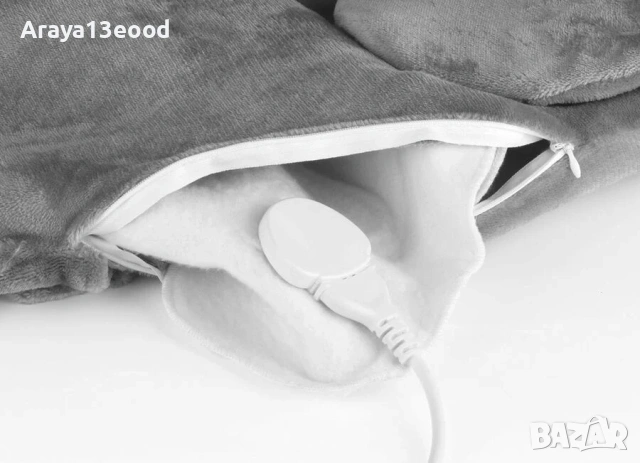 Одеяло за масаж на гръб и врат Vitalmaxx с нагревател 100 W, 67 х 84 см Одеяло за масаж на гръб и вр, снимка 8 - Масажори - 54066047