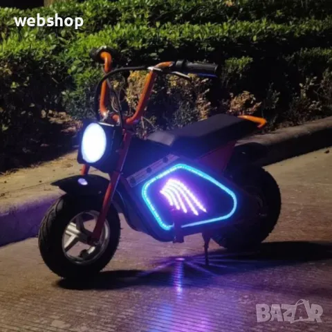 Детски електрически мотоциклет WOLONG, 350W, 36V, Bluetooth високоговорител, снимка 2 - Детски велосипеди, триколки и коли - 49779229