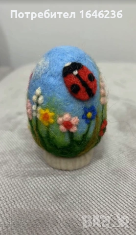 Великденски яйца, ръчно изработени с техниката иглонабиване, снимка 3 - Декорация за дома - 54008508