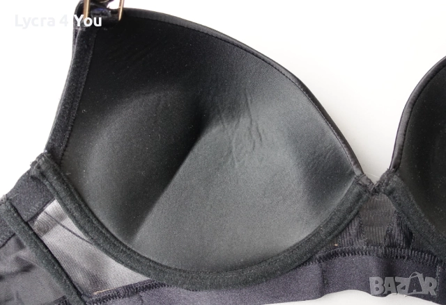 Censored 80 D страхотен черен сутиен с обемни чашки, снимка 7 - Бельо - 51727024