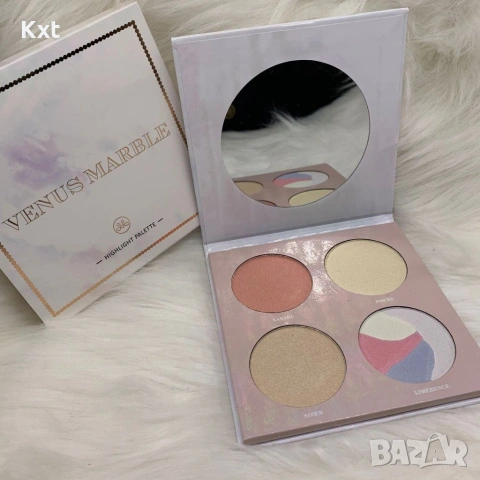 Хайлайтър палитра, снимка 3 - Козметика за лице - 53807073