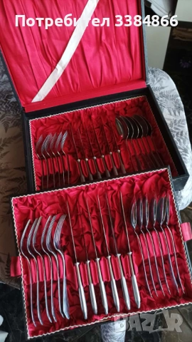 Сервиз за хранене хромиран, снимка 5 - Сервизи - 54182446