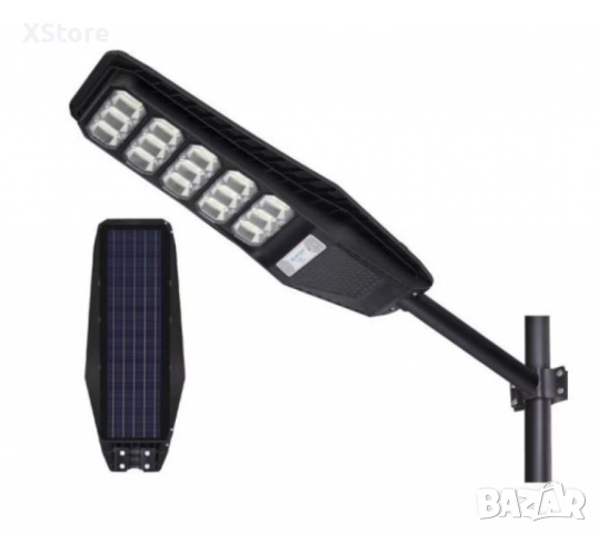 Соларна лампа с дистанционно управление – 100W/200W/300W, студено бяла светлина 6400K, снимка 2 - Соларни лампи - 50680923