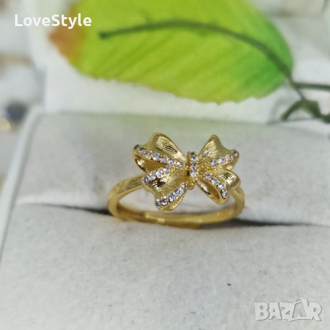 Crystal Butterfly Ring ✨🦋 | дамски пръстен с кристали
