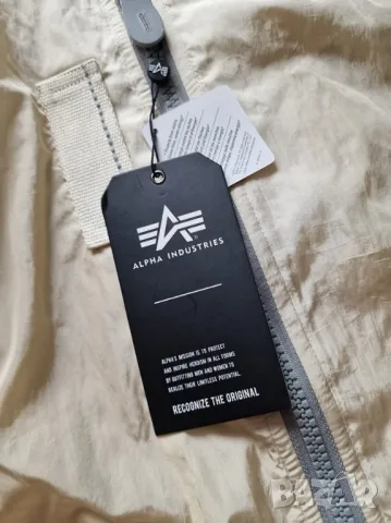 Страхотно мъжко тънко пролетно яке ALPHA INDUSTRIES, размер М, ново , снимка 4 - Якета - 47587613