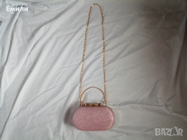 Елегантна блестяща чанта с две дръжки, чанта за абитуриентски бал, клъч за коктейлно парти, снимка 7 - Чанти - 54100859