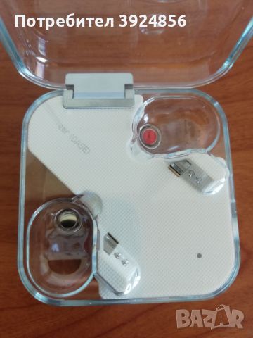Безжични слушалки Nothing Ear (1) зарядна кутия, снимка 3 - Безжични слушалки - 45885672
