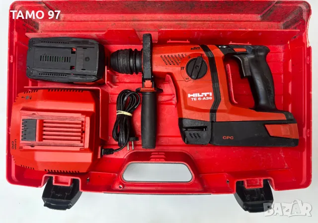 Hilti TE 6-A36 AVR - Акумулаторен перфоратор 36V , снимка 6 - Други инструменти - 47325258