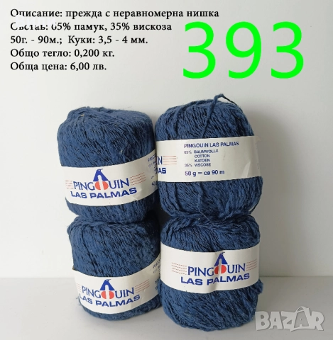 Евтини прежди в малки количества - нови и остатъци , снимка 12 - Други - 52042623
