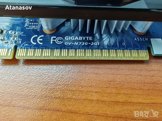 Видео карта Gigabyte GT 730 2gb, 128bit, снимка 2 - Видеокарти - 46873359