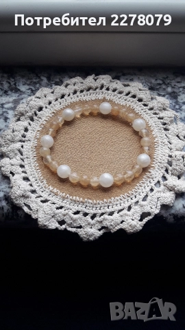 Гривни от различни камъни - ръчна изработка, снимка 6 - Гривни - 45977960