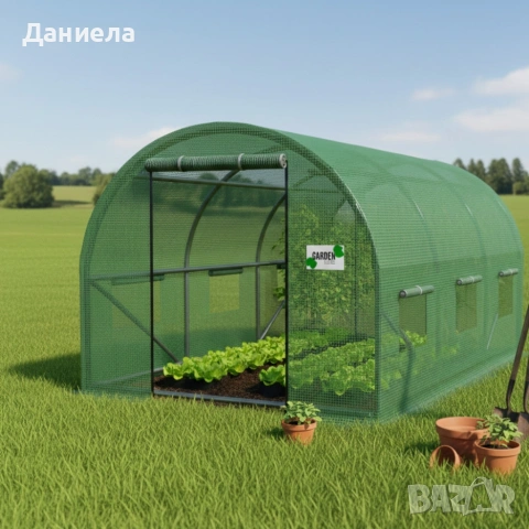 Градинска оранжерия - идеални условия за вашите култури - 4 х 2,5 х 2м, снимка 2 - Оранжерии - 53617360