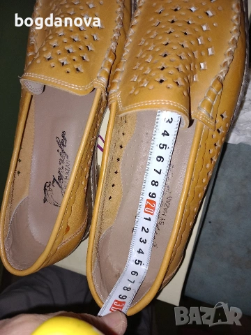 Чисто нови дамски мокасини от естествена кожа, снимка 4 - Дамски ежедневни обувки - 54035250