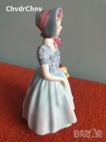 Колекционерска стара английска порцеланова фигурка Royal Doulton Wendy/1952 статуетка 13см, снимка 3 - Колекции - 46956554