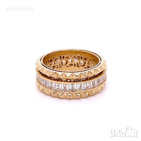 Златен дамски пръстен Boucheron 7,76гр. размер:55 14кр. проба:585 модел:23201-5, снимка 1 - Пръстени - 45179574