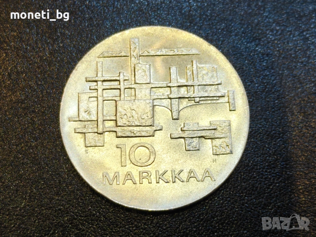 СРЕБРО Финландия 10 марки 1967