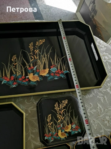 Комплект подноси и чиниики. , снимка 10 - Колекции - 54236238