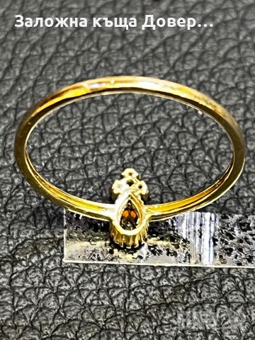 Халка пръстен златни 14 карата 585 бяло залто gold prasten halka , снимка 3 - Пръстени - 46409107