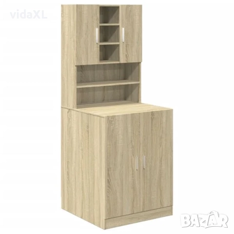 vidaXL Шкафове за перални машини 2 бр дъб сонома инженерно дърво(SKU:3307666)