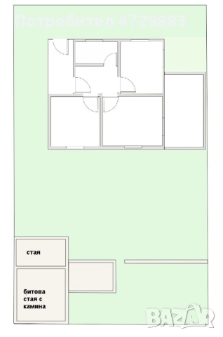 Продава се къща в южната част на Казанлък, снимка 3 - Къщи - 53383387