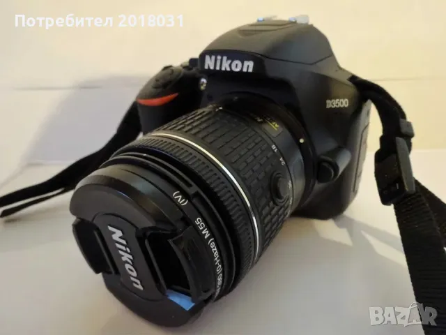 Нов Nikon D3500 + 18-55мм (само 650 кадъра), снимка 6 - Фотоапарати - 48337488