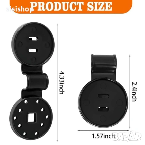 Комплект кръгли клипси за монтаж на засенчваща мрежа – 20 броя 4459, снимка 6 - Огради и мрежи - 53610417