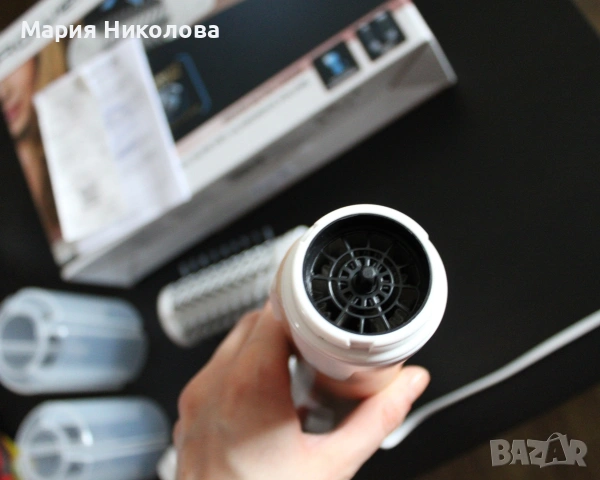 Въртяща се четка за коса Rowenta Brush Activ 1000, снимка 3 - Преси за коса - 53942004
