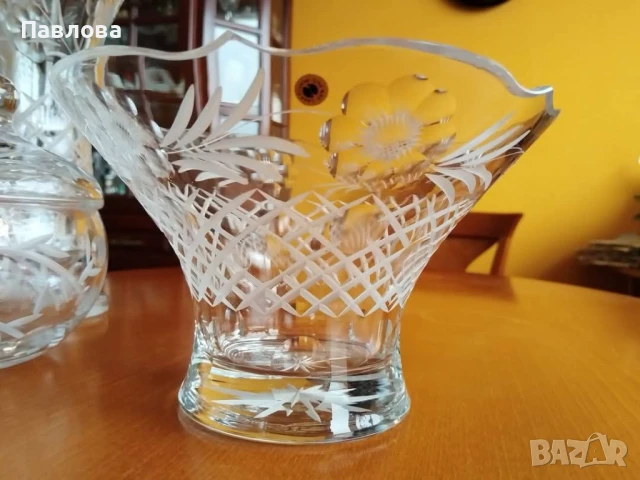 Кристални вази, бижутиера, фруктиера, снимка 5 - Декорация за дома - 50826049