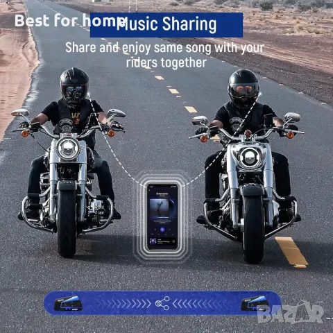 LEXIN B4FM Bluetooth интерком слушалки за мотоциклети, снимка 6 - Аксесоари и консумативи - 50172833
