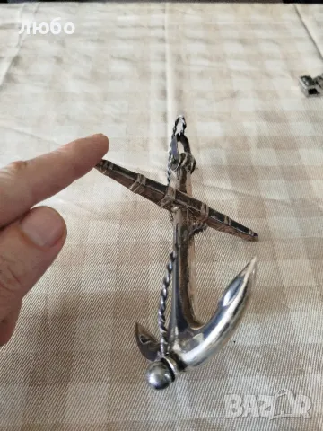  Сребърна Котва от Викториянската Епоха 1890г Сребро 0,925, снимка 15 - Антикварни и старинни предмети - 50255354