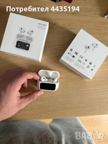 Безжични слушалки Pro 2 с ANC и дисплей на кейса, снимка 2 - Bluetooth слушалки - 53678616