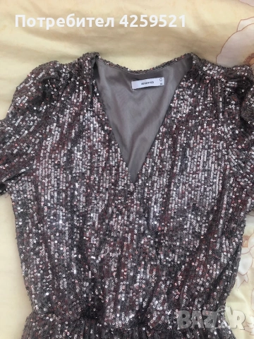 Рокля с пайети, снимка 2 - Рокли - 53243690