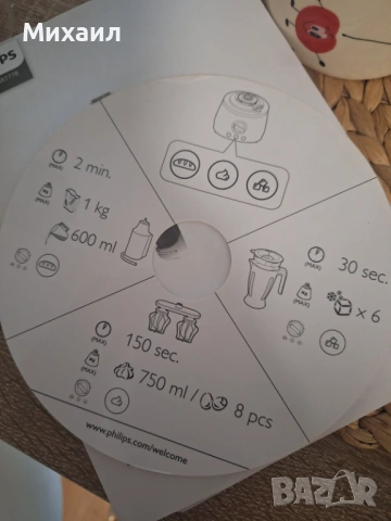Кухненски робот Philips HR778, снимка 7 - Кухненски роботи - 53948739
