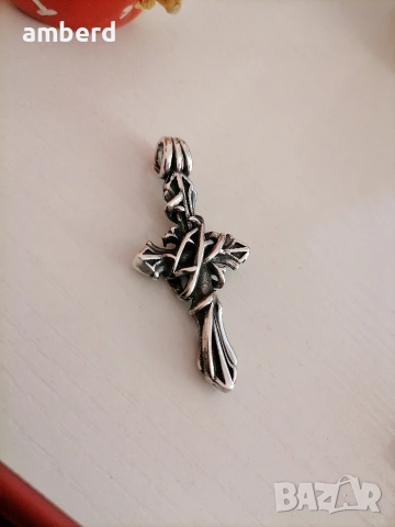 Уникален сребърен кръст - модел С013, снимка 3 - Колиета, медальони, синджири - 53601739